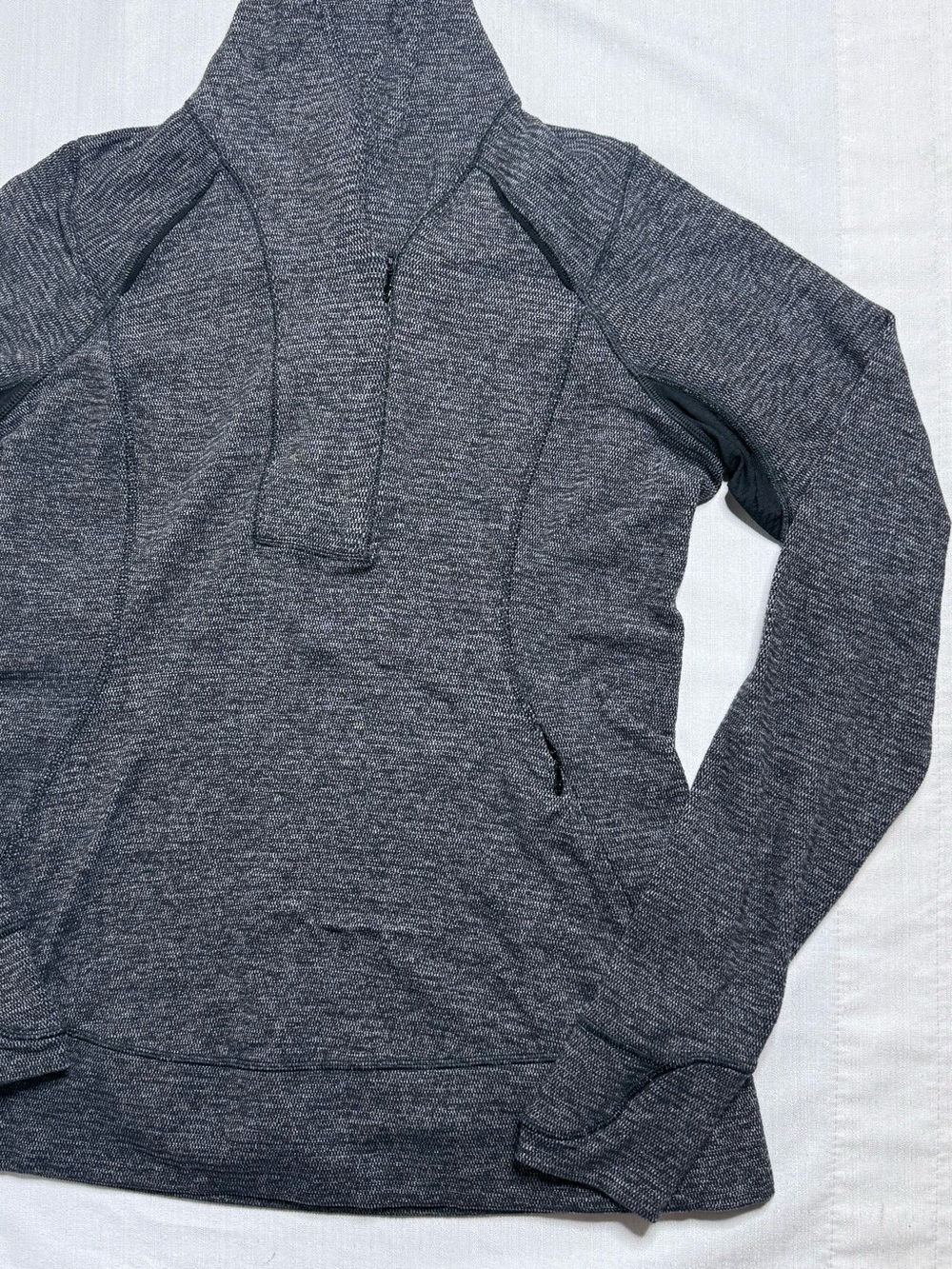 Lululemon Womens Think Fast Pullover Size 10 Zip Warm Running Jog Top - Picture 3 of 12